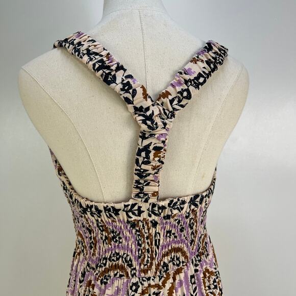 Omika Sorrento Maxi Lucia Lavender Printed Bubble Hem Racer Back - Picture 7 of 10